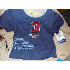 New Carters boy's police shirt 2T